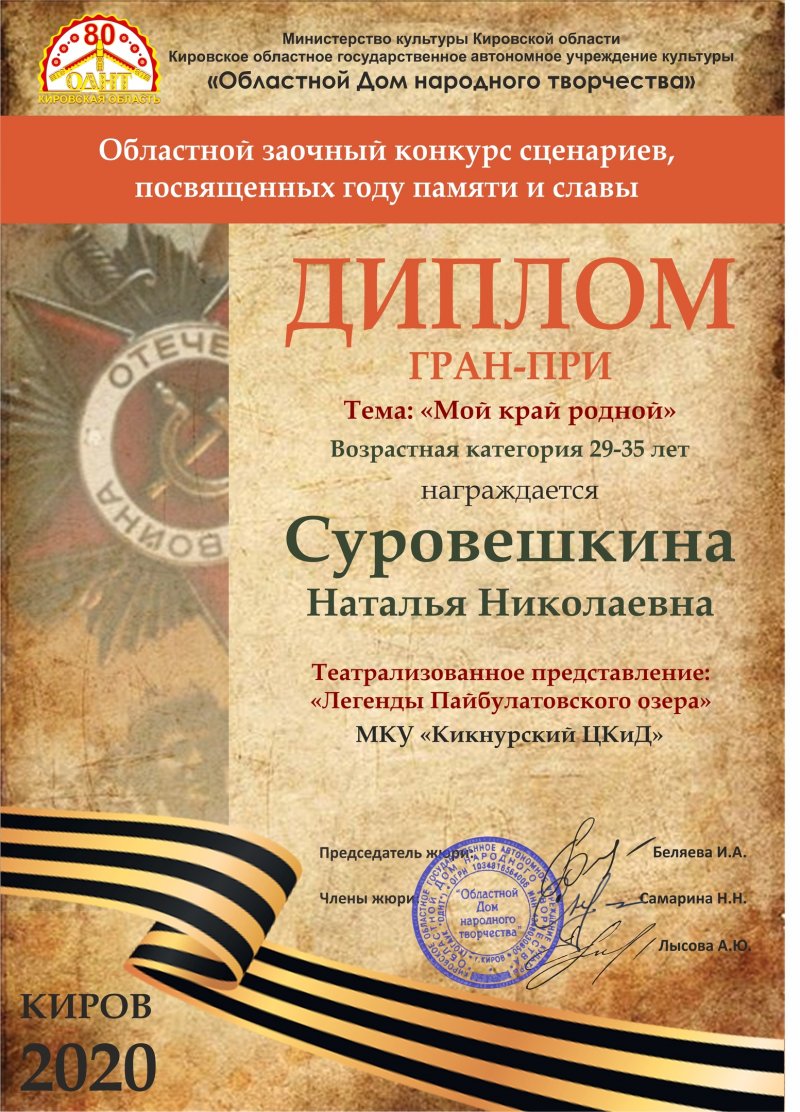 Поздравляем победителя!