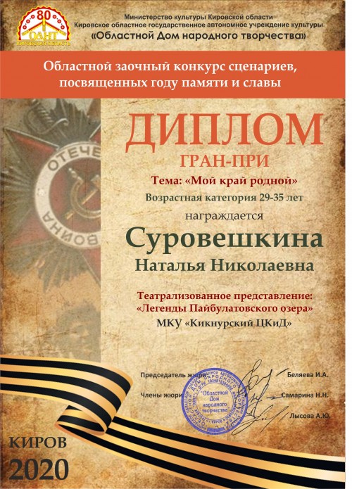 Поздравляем победителя!